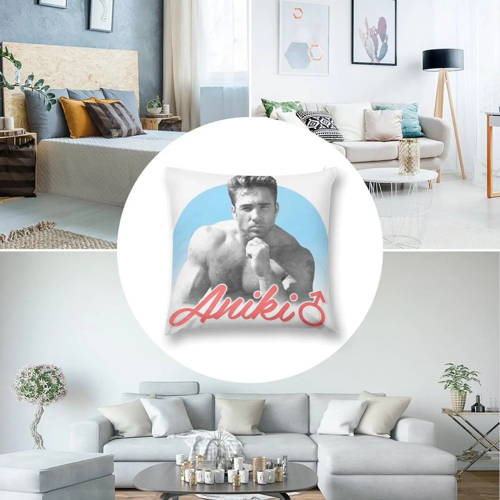 Aniki Billy Herrington Gachumuchi для всех декоративных подушек декоративного дивана