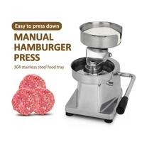 gzzt 130mm commercial meat patty maker hamburg steak press machine hamgurger patty presser fast food shop machine patty presser