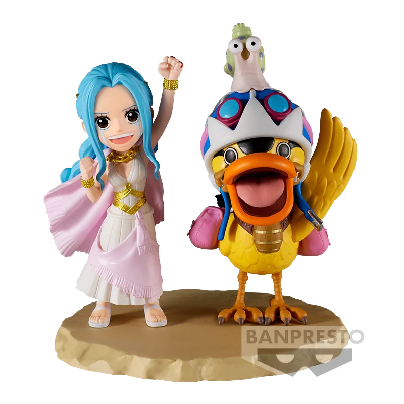 Фото Оригинальная фигурка Bandai Banpresto One Piece WCF Log Stories: Нефелтари Виви и Каро Дак, аниме-фигурка, модель, игрушка, подарок №3