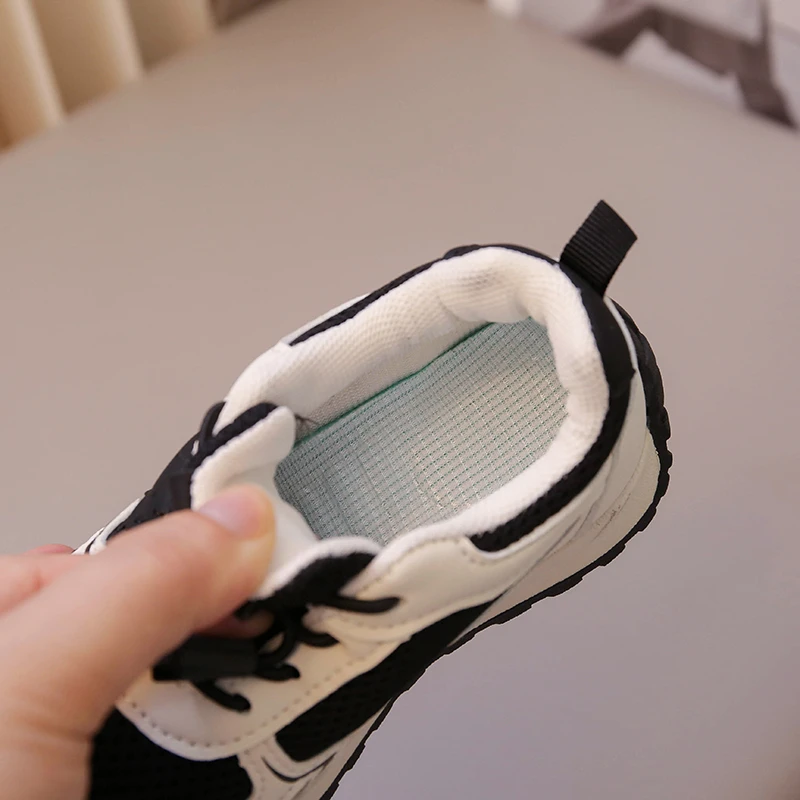 Детские Дышащие Сетчатые Кроссовки Унисекс Цвета Хаки Розово-красные