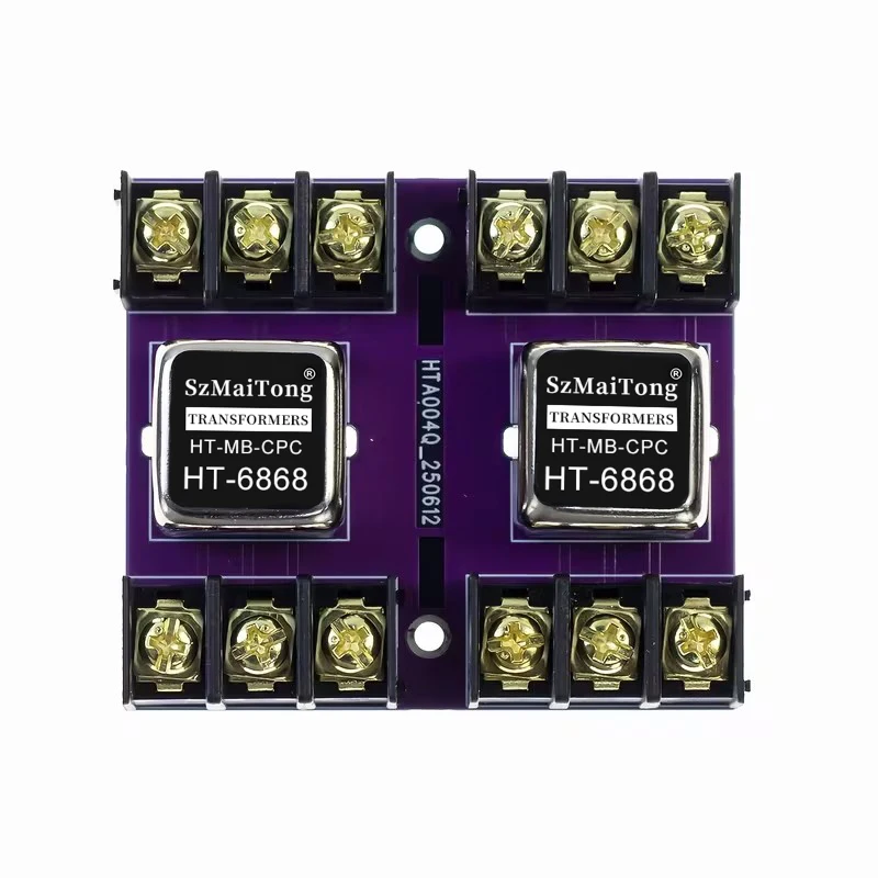 Фото Профессиональный аудиоизолятор Permalloy HT-6868, сигнальный трансформатор, конвертер XLR (балансный/небалансный) в RCA, 600:600 Ом №2