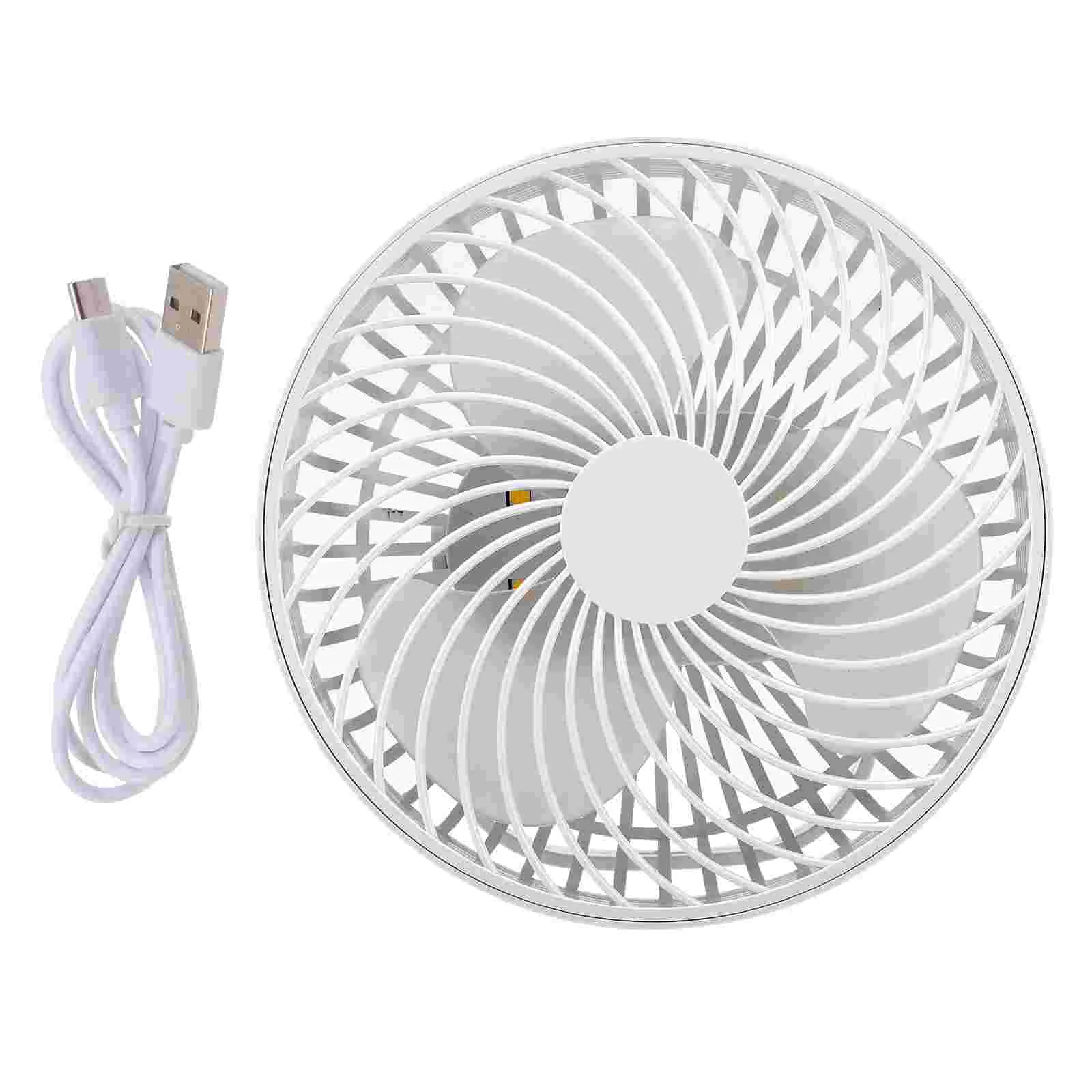 

Small Table Fan with Night Light Portable Fan for Office Bedroom Home Outdoor