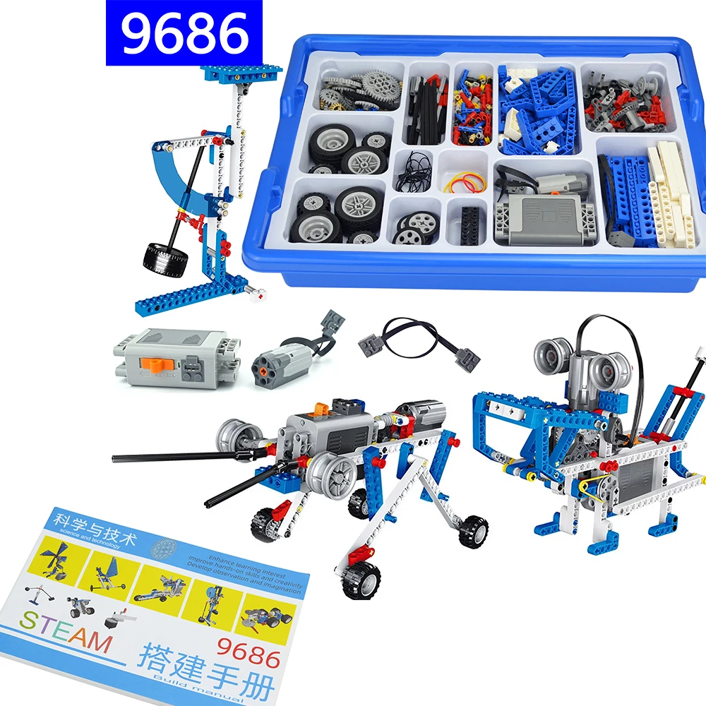 

MOC 9686 Technical Parts Technology Educational School Learning Building Blocks Set Multi Compatible Power Function Bricks Toys