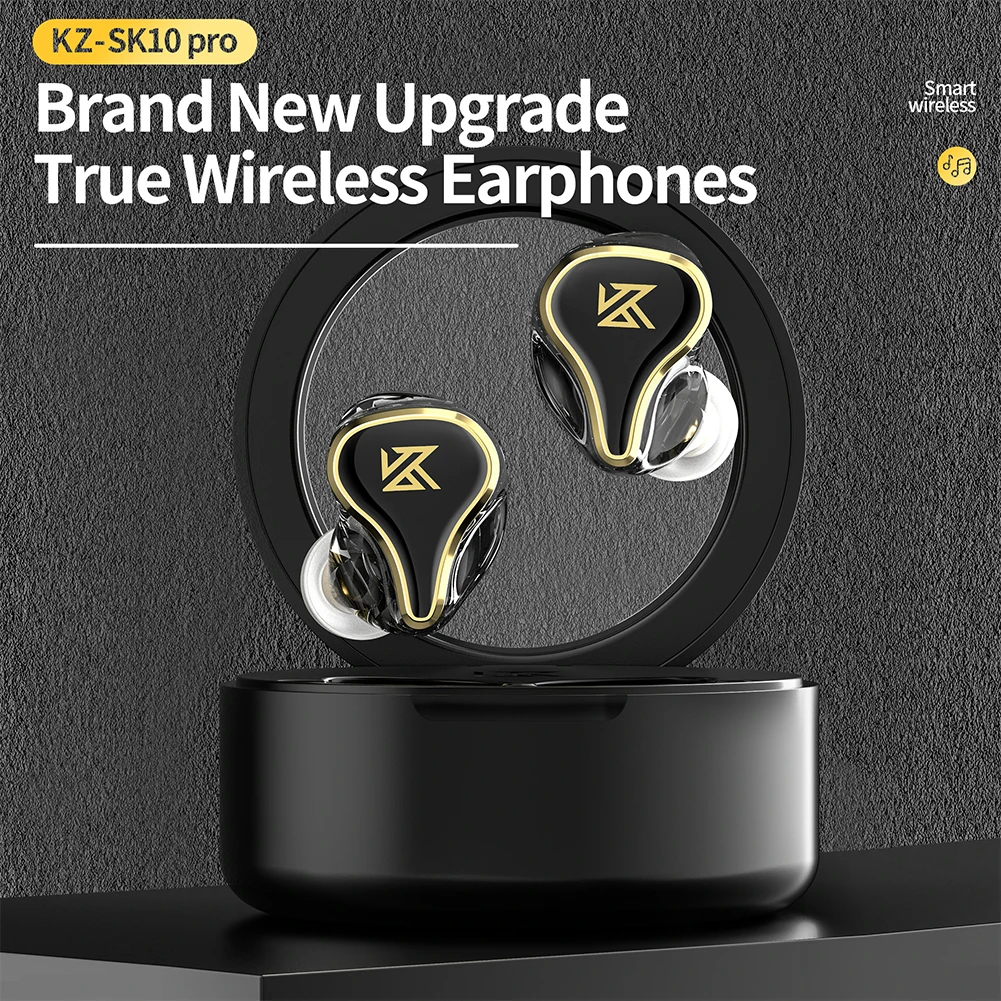 

KZ SK10 PRO Bluetooth-Compatible 5.2 Wireless Earphones Portable Earbuds Headset Gaming Sport Music Headphones Device
