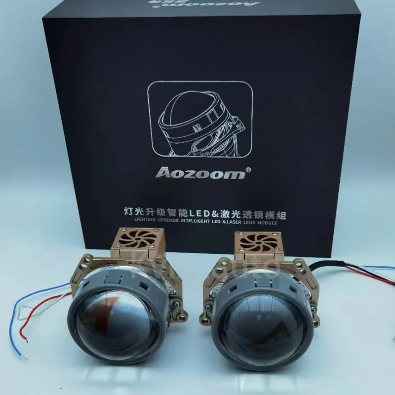 CQL Aozoom super светильник cannon 3 дюйма 55 Вт 65 10 6000K 12 шт. светодиодных чипов Bi led лазерный