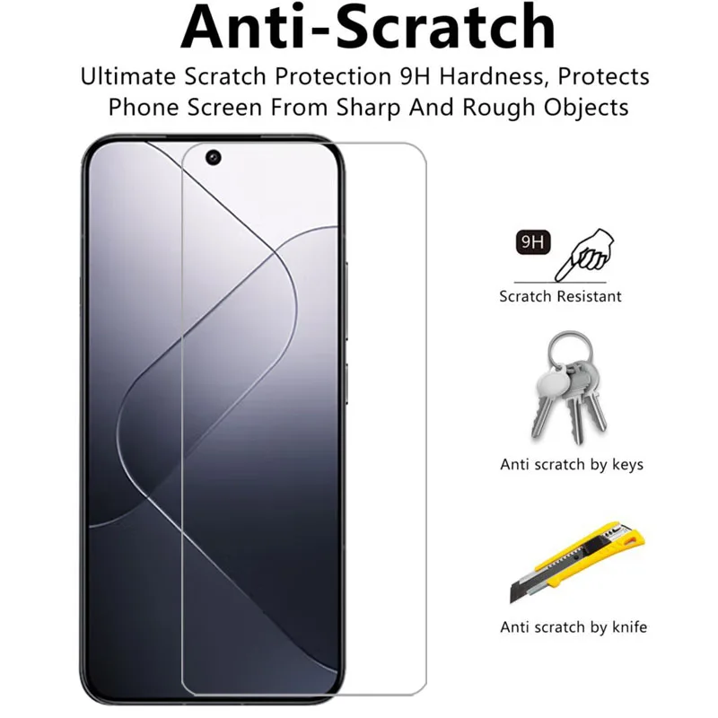 Чехол для телефона xiaomi mi 14 5g закаленное стекло xiaomi14 mi14 чехол на заднюю панель xiomi