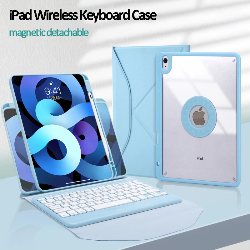 

Rotation Keyboard Case for iPad Air 5 2022 10.9 inch Air 4 Wireless Keyboard with Case for iPad 10.2 9th 8th 7th Pro 11 2021