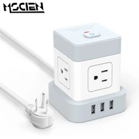 mscien usb us plug power strip smart network filter powercube socket adapter outlet charger 3m extension cord surge protector