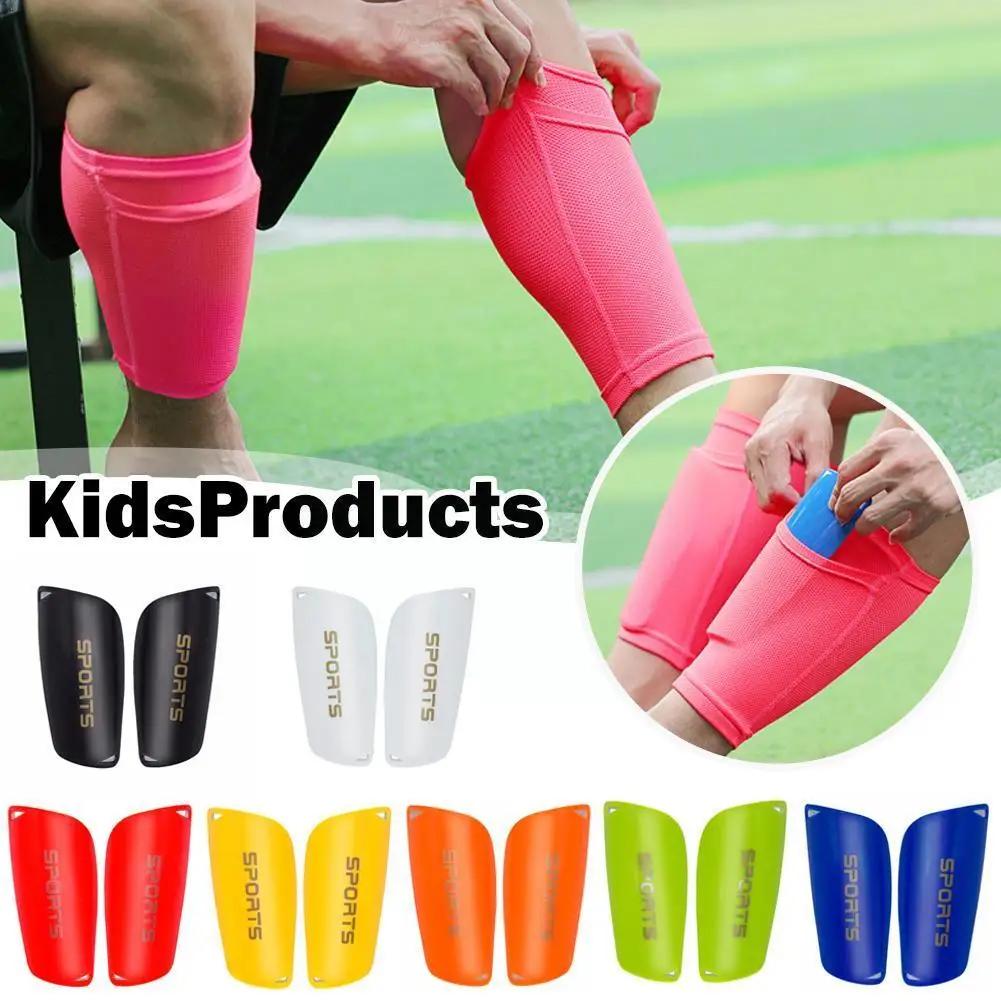 

Soccer Shin Guards Football Protectors Pads Adult Kids Shinguards Protective Sock Light Legging Training Insert Gear Boy Bo V5D9