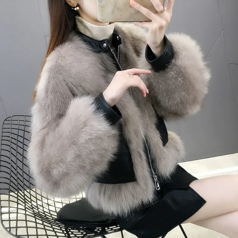 Slim and petite mink fur coat