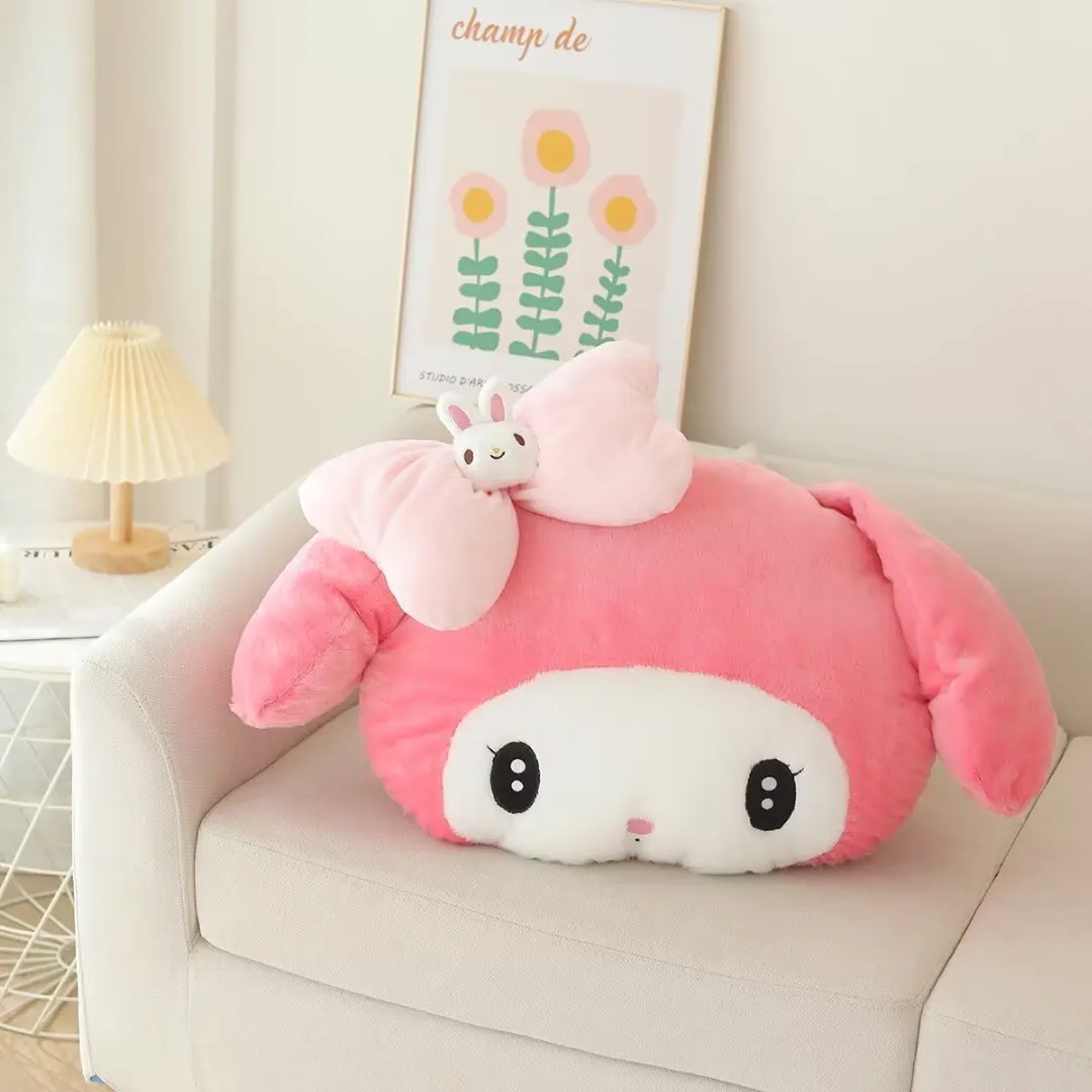 Sanrio мультфильм аниме My Melody плюшевая подушка милая портативная Подушка Одеяло