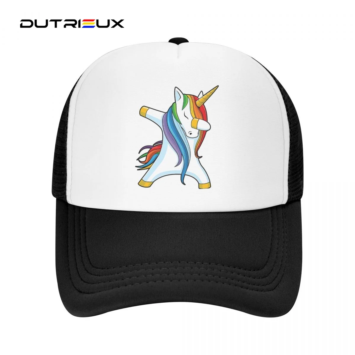

Dabbing Unicorn Print- Baseball Caps Men Snapback Hats lovers Trucker Caps Women Breathable Mesh Visor Bones