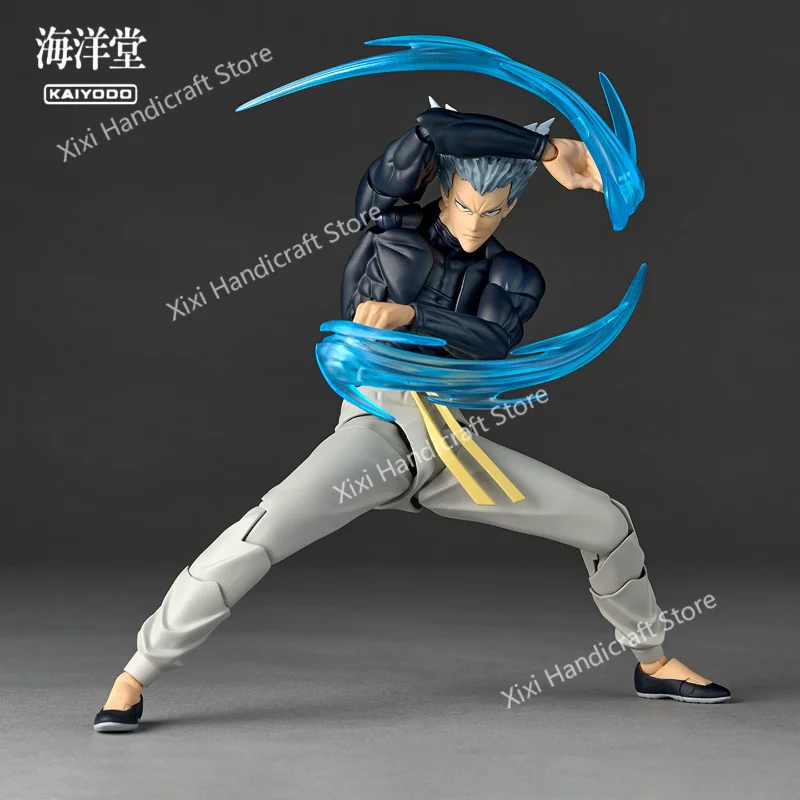 Фото В наличии Новинка Kaiyodo Revoltech Amazing Yamaguchi NR098 One Punch Man Гароу, не масштабная фигурка 16,5 см, коллекционная игрушка, подарок №2