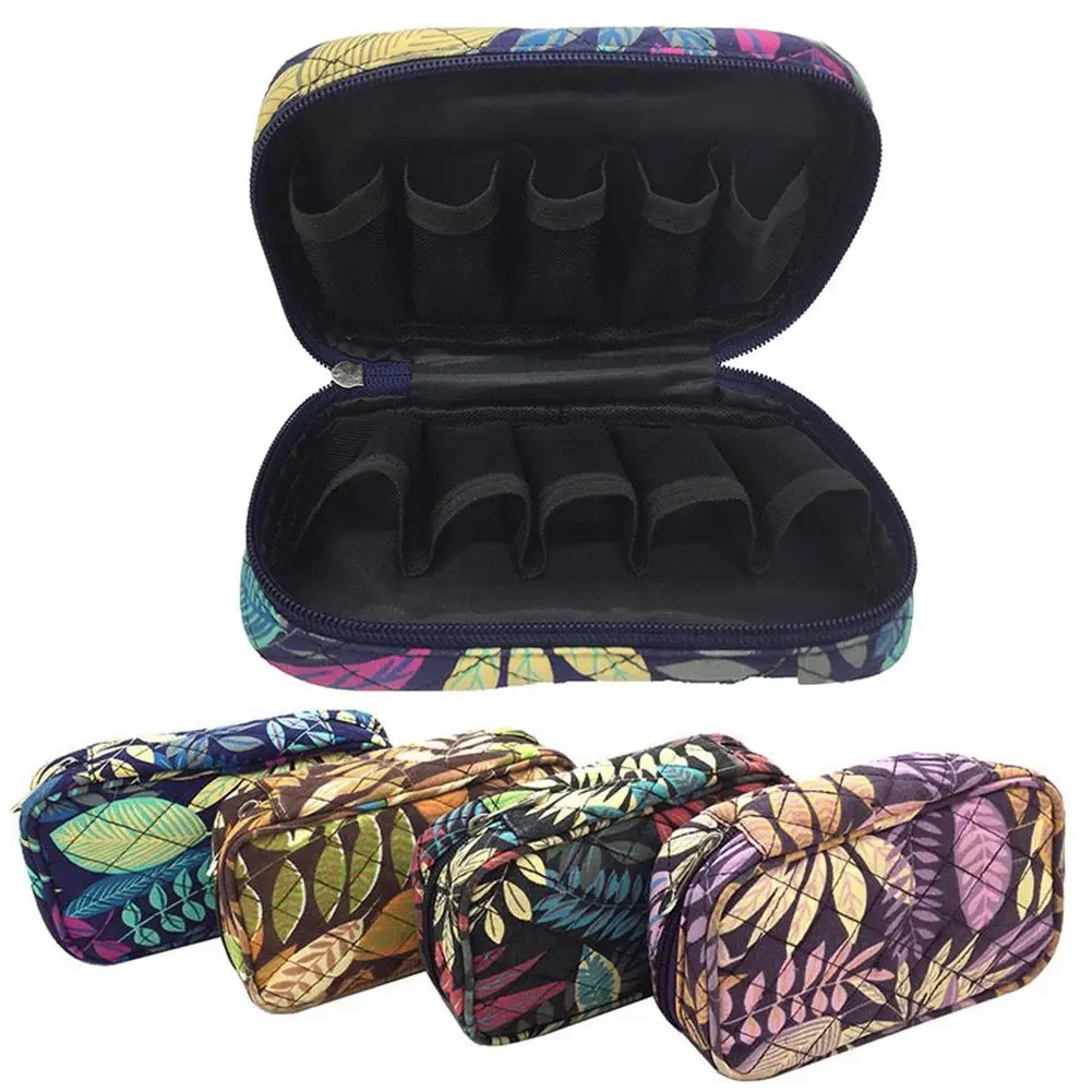 

1pcs Essential Oil Carrying Case Holds for 5ml 10ml 15ml Storage Bag Cotton material print pattern optional