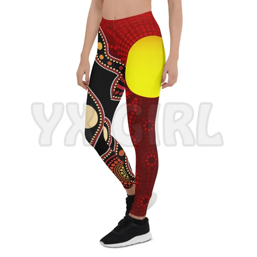 YX GIRL Women's For Girl  Painting Art Tight Pants  3D Printed Leggings Sexy Elastic Female Skinny Leggings Gothic Yoga Leggings