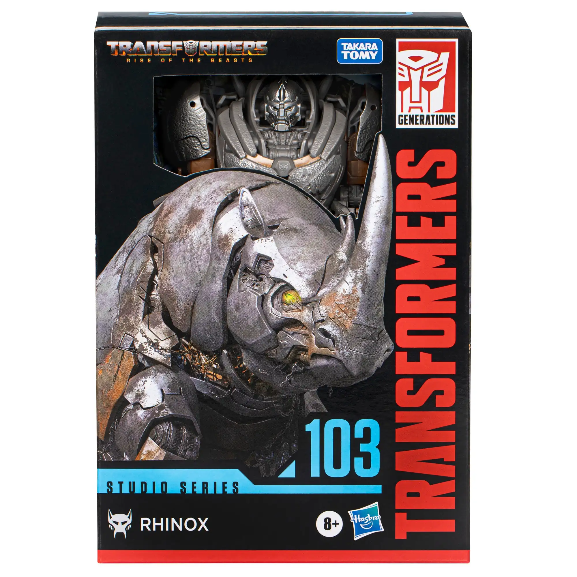 Hasbro Transformer Studio Voyager Class 103 Носорог Rise Из Животных 6 5 Дюймов Оригинальная Фигурка