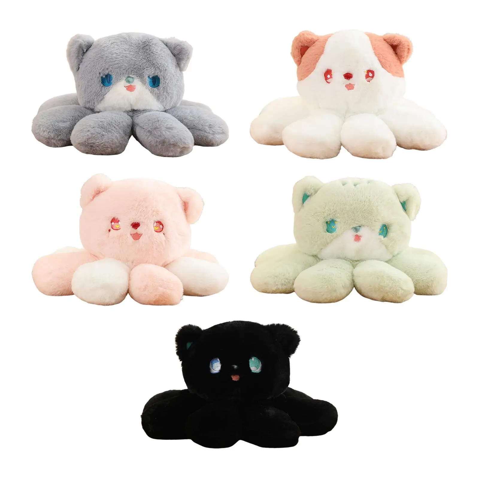 

Creative Stuffed Animals Octopus Limbs Cat Head Adorable Plush Cute Toy