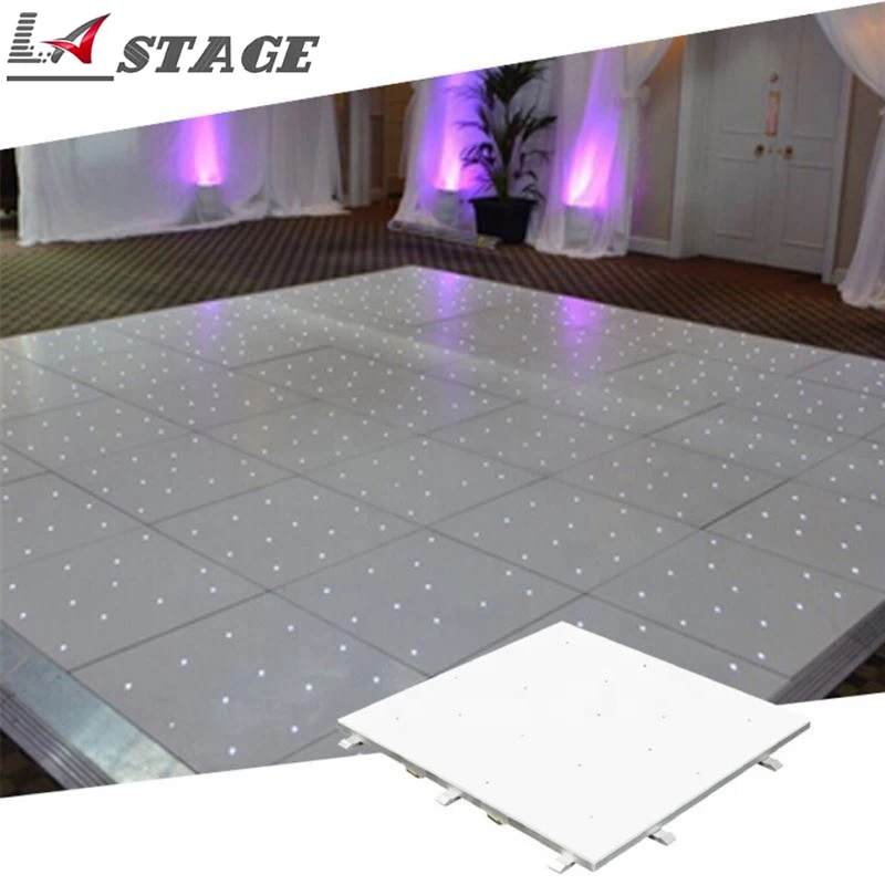 2ftx2ft High Quality White Stage Unltra-Thin Dance Floor Portable Starlit Starry Dancing Floor Wedding Romantic Star Decoration