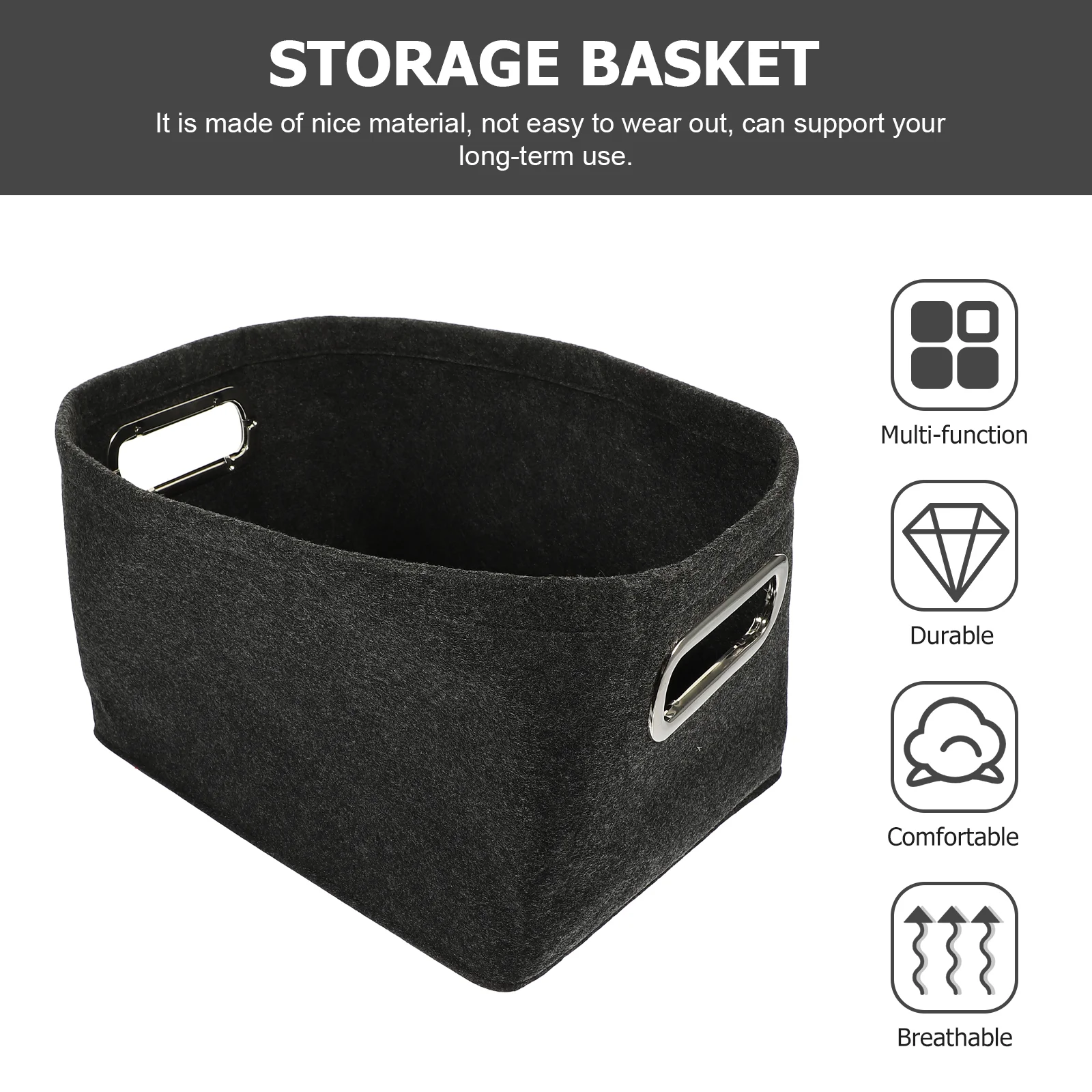 Фетровая корзина для хранения украшение комнаты держатели мелочей корзины