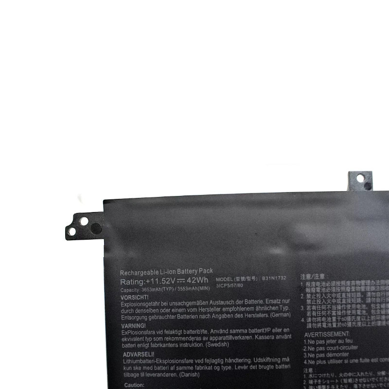 Фото Аккумулятор для ноутбука B31N1732 3653 мАч 42 Вт·ч для ASUS VivoBook S14 S430FA S430FN S430UA R430FA X430UN X430FN X571GD X571G X571LH X571GT №2