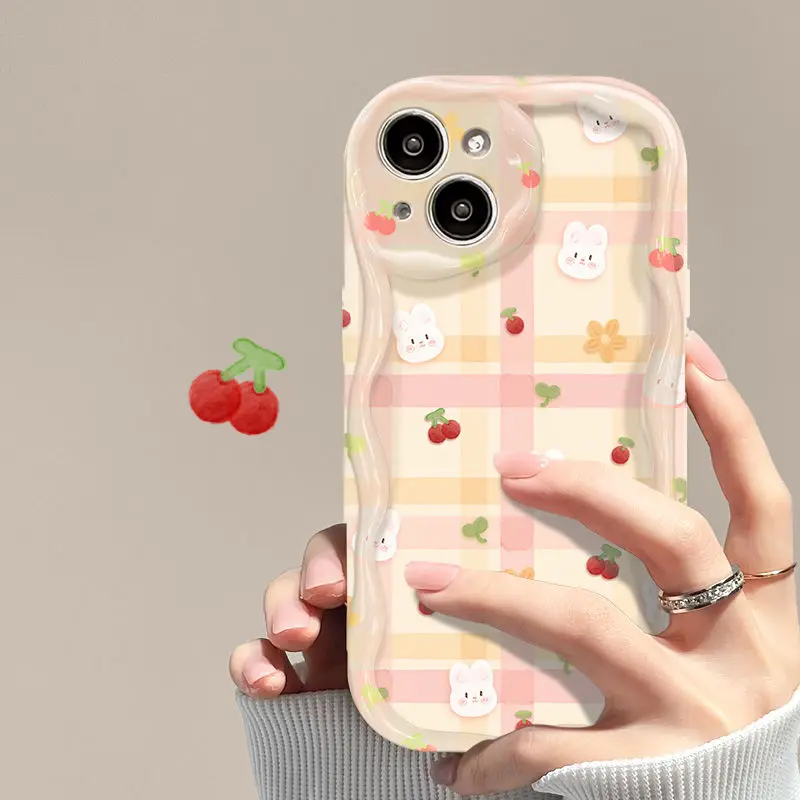 Чехол для телефона с кроликом Samsung Galaxy S24 S23 Ultra S20 FE S21 Plus A05 J7 J2 Prime G530 мягкий