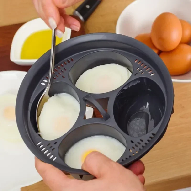 

Kitchen 4 in 1 Pastry Steam Egg Mold Boiler Cake Pan Oven Baking Mould Egg Pan for Thermomix TM5 TM6 Accessories