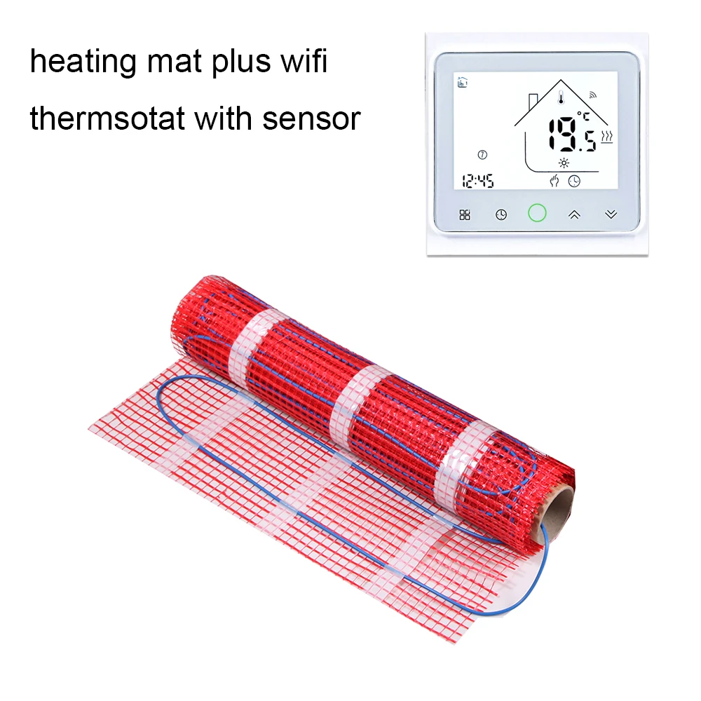 

230V 9pcs 2.5m2 Heating Mat 100w/m2 With Wifi Thermostat