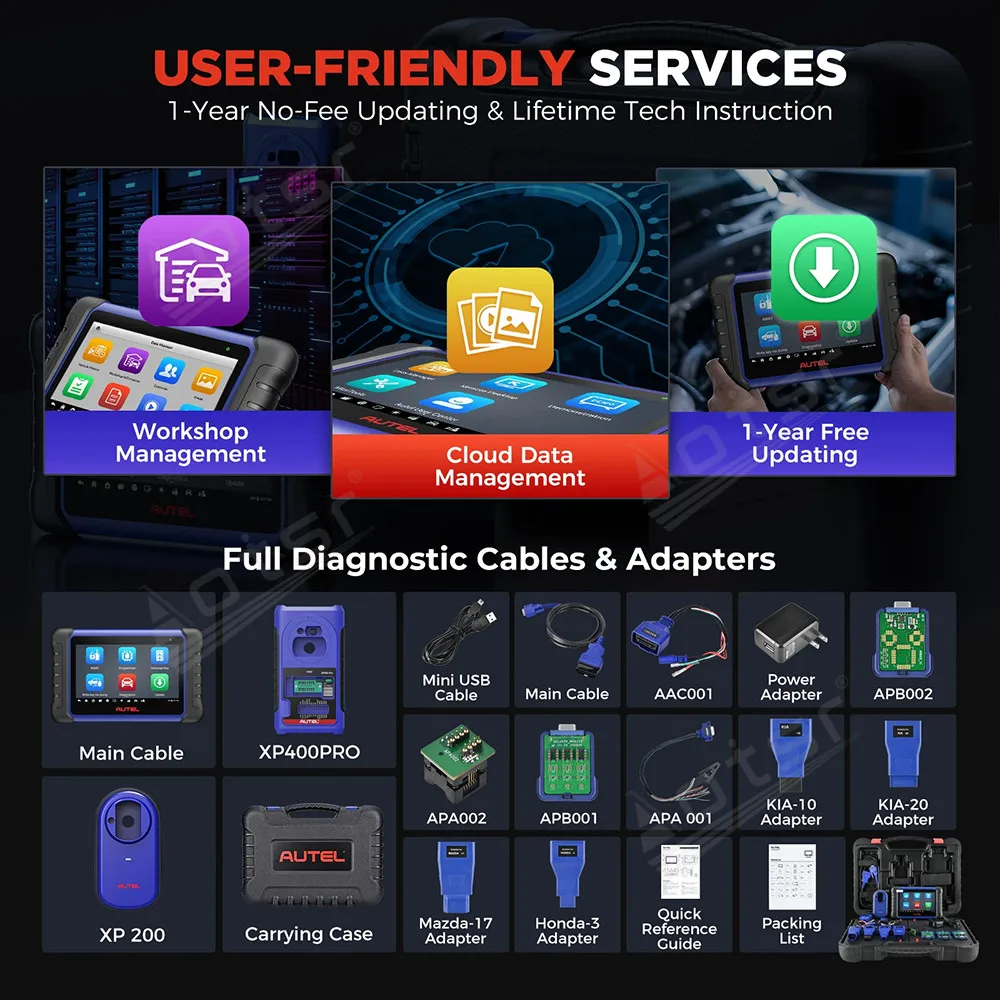 Автомобильный сканер Autel MaxiIM IM508S XP400 PRO OBD2 программируемые диагностические