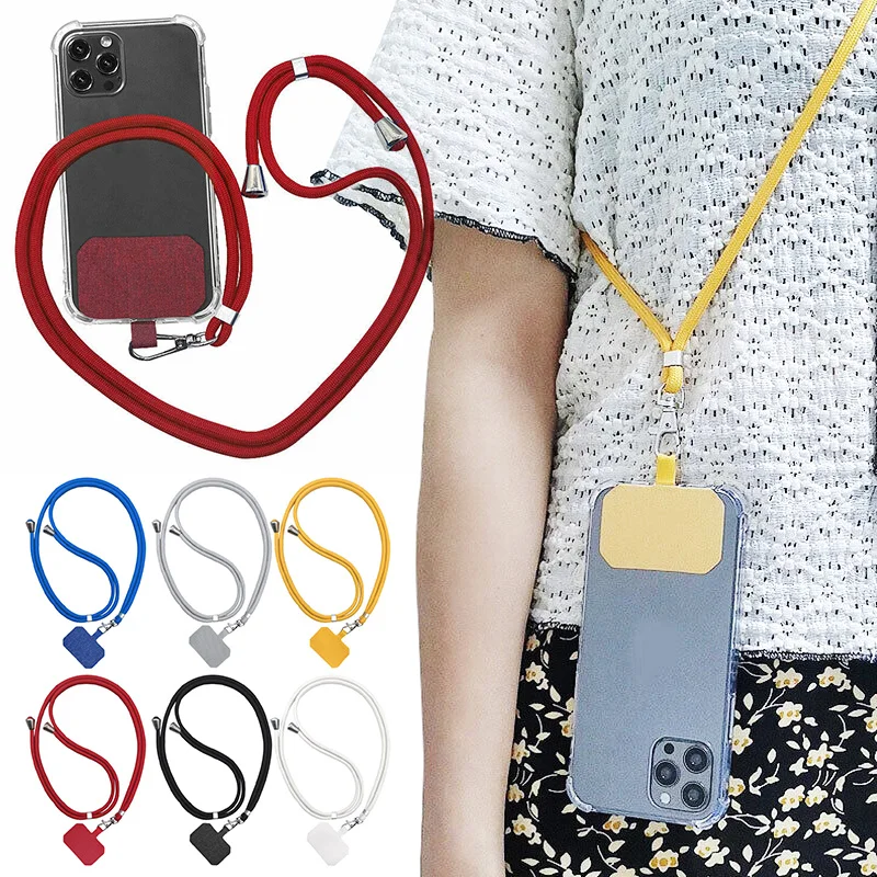 

New Universal Crossbody Nylon Patch Phone Lanyards Mobile Phone Strap Lanyard Durable and Practical Convenient to Use Brand New
