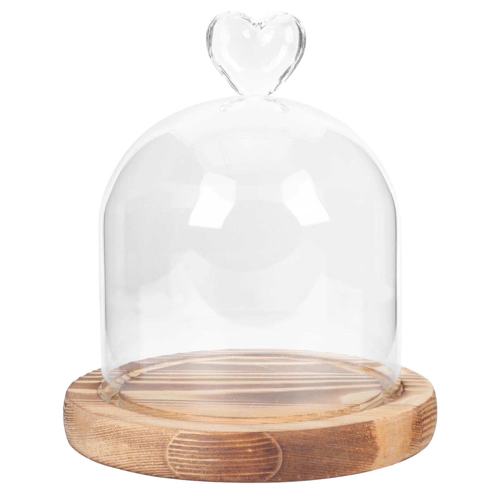

Dome Cloche Display Clear Cover Case Bell Jar Flower Immortal Stand Cake Cheese Holders Preserved Rose Gift Decoration Base