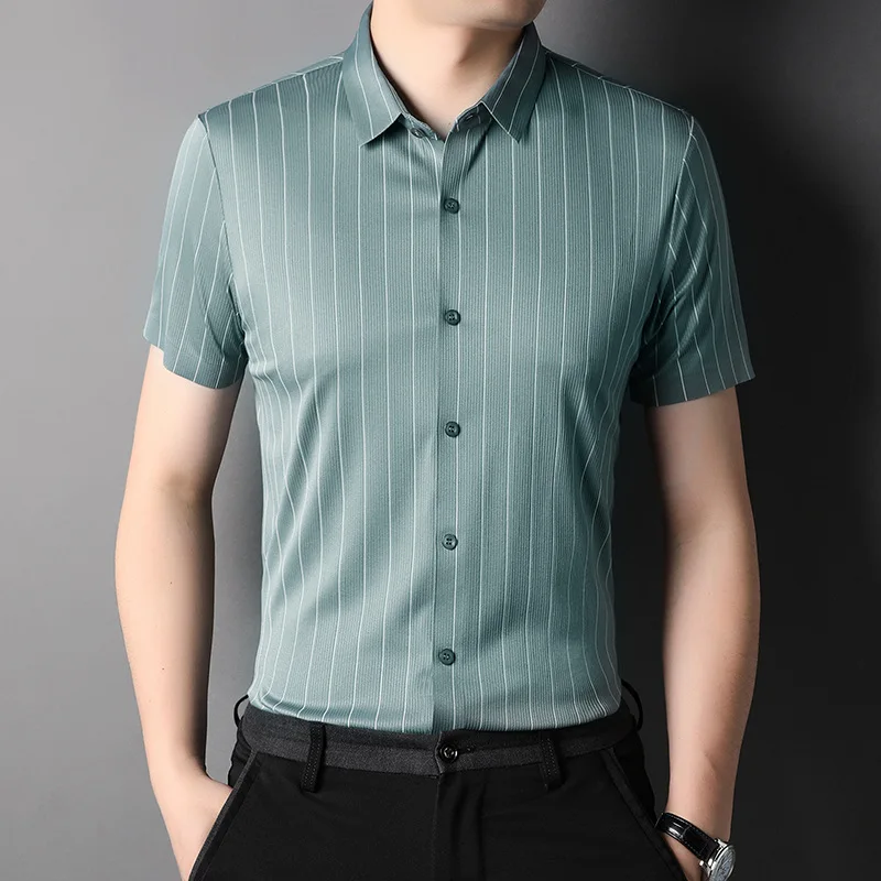 Short Sleeve Shirt Men 2022 Summer New 
