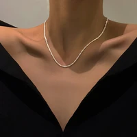 stainless steel necklace for women sparkling clavicle chain choker necklace for women fine jewelry wedding party birthday gift