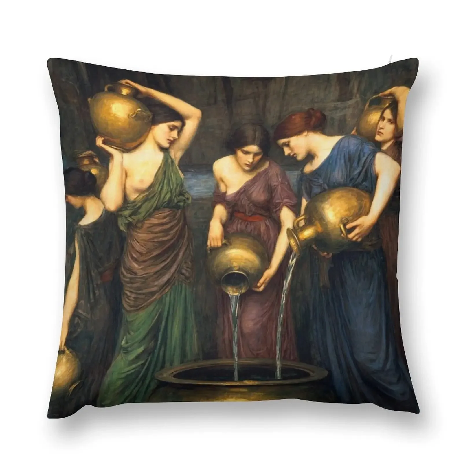Декоративная подушка John William Waterhouse-Danides декоративная для дивана наволочка