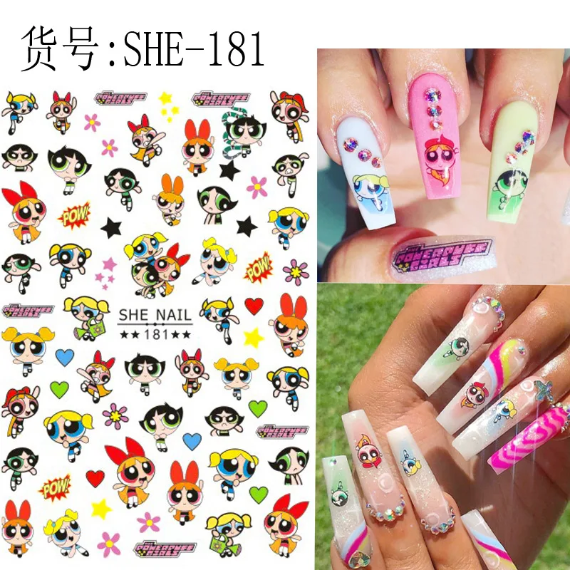 

3D Anime Nail Art Decoration Decal Nail Slider Disney Star Dai Lu Simba Dumbo Nail Art Jewelry Nail Art DIY Nail Art Supplies