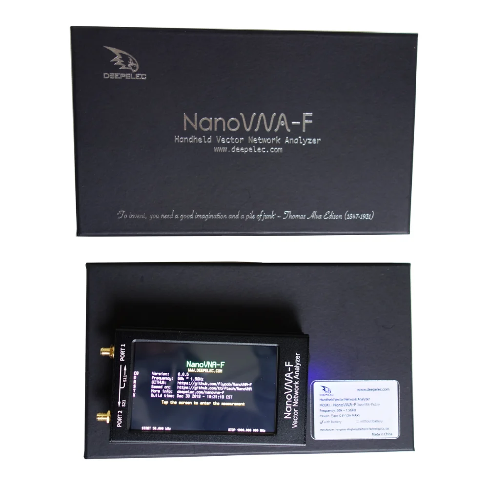 

NanoVNA-F V2 DEEPELEC 4.3 Inch IPS LCD Display Vector Network Analyzer Antenna Analyzer Short Wave HF VHF UHF RF Demo Kit DIY