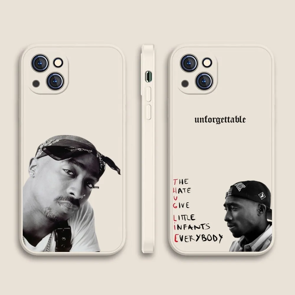 Rip Raper 2pac Phone Case For Iphone 11 13 14 Pro Max X Xr Xs Se2020 12mini White Cover