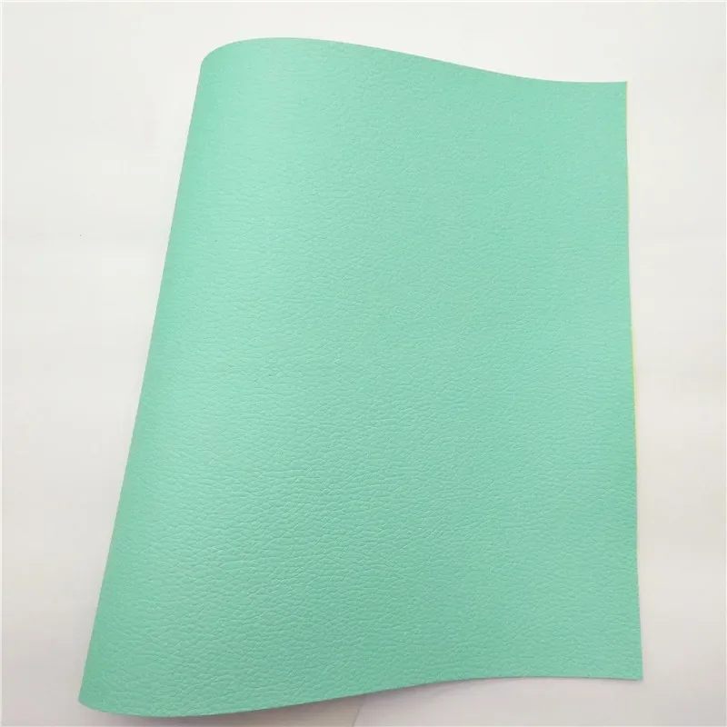 Minit Chunky Glitter Leather Flowers Printed Synthetic Weave Embossed Faux Vinyl Litchi For Bow DIY 21x29CM Q504