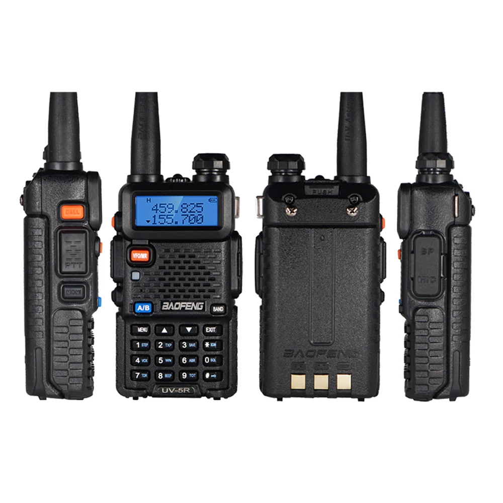 original baofeng walkie talkie uv 5r dualband two way radio vhfuhf 136 174mhz 400 520mhz fm portable transceiver with earpiece free global shipping