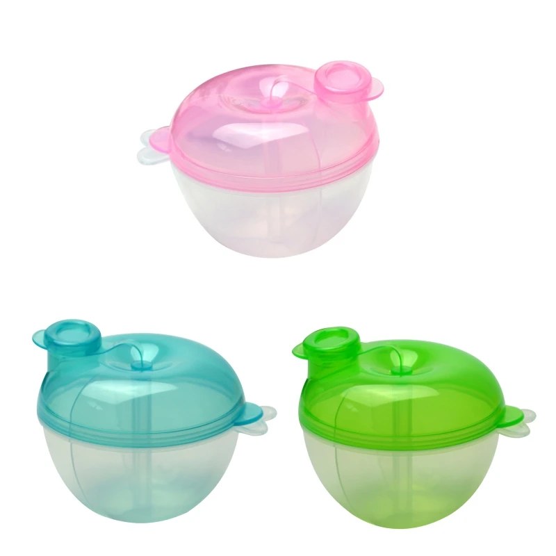 

3-grid Rotating Portable Baby Milk Powder Organizer Formula Dispenser Food Container Infant Mix Storage Feeding Box