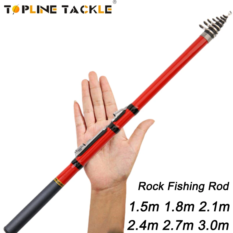 

Carbon Fiber Mini Portable Spinning Fishing Rod 1.8M 2.1M 2.4M 2.7M 3M Telescopic Rock Fishing Rod Carp Feeder Surf Spinning Rod