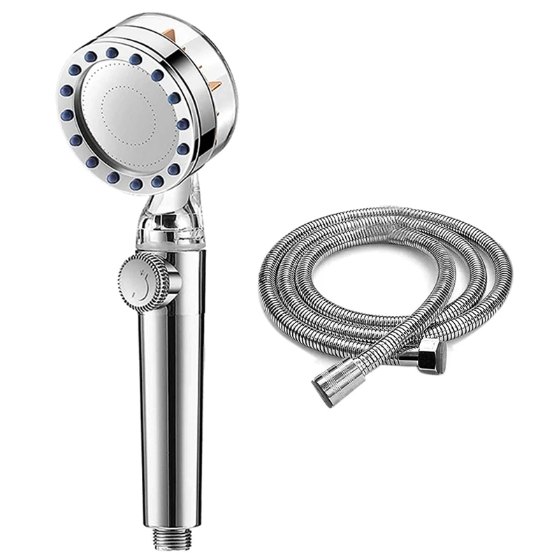 

Shower Head And Hose (1.5M), Universal Replacement Handheld Shower Heads To Increase High Pressure, With Adjustable