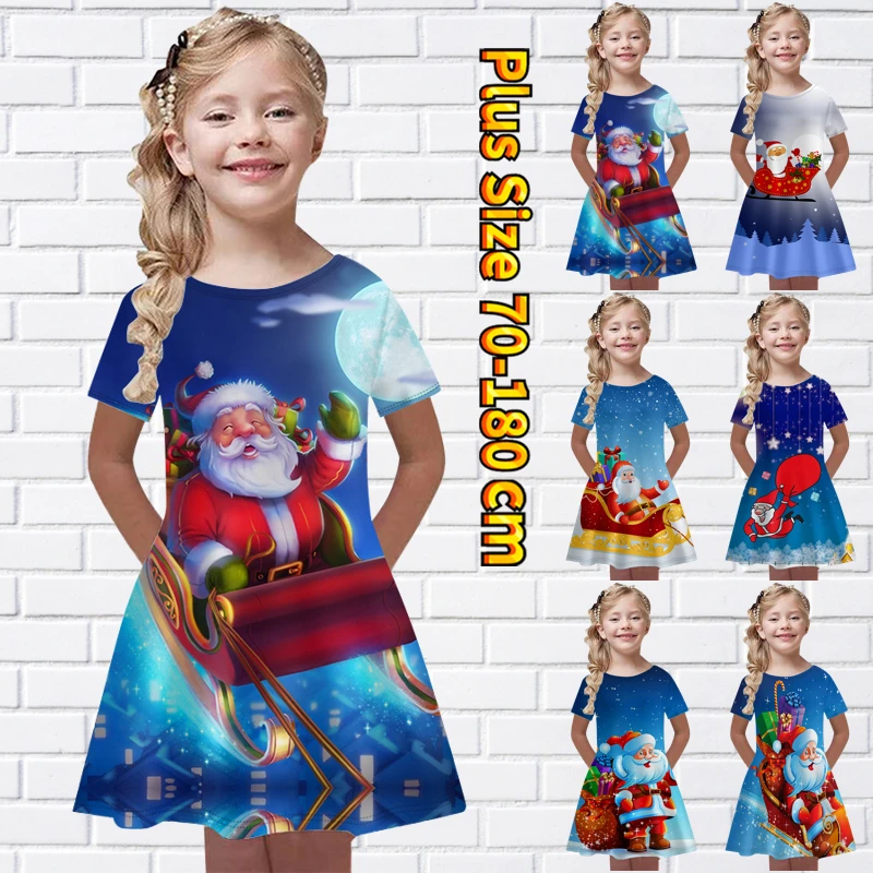 

Осень-зима 2022, повседневная Юбка До Колена, милая Рождественская юбка миди для маленьких девочек, юбка с коротким рукавом