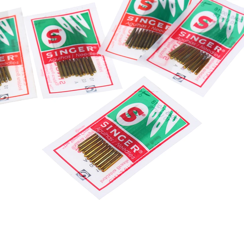 Швейные иглы Singer разных размеров бытовые для швейных машин 50 шт.