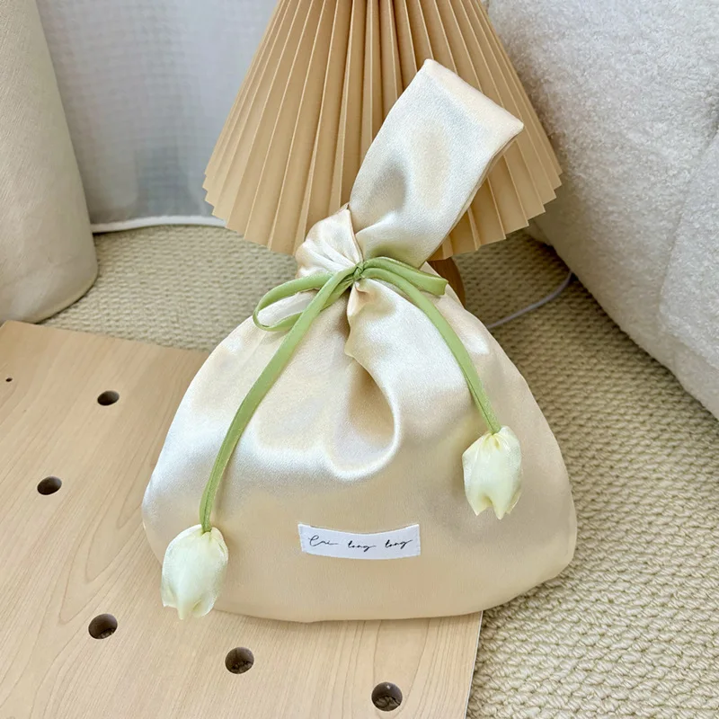 

Большой атласный подарочный пакет-тюльпан