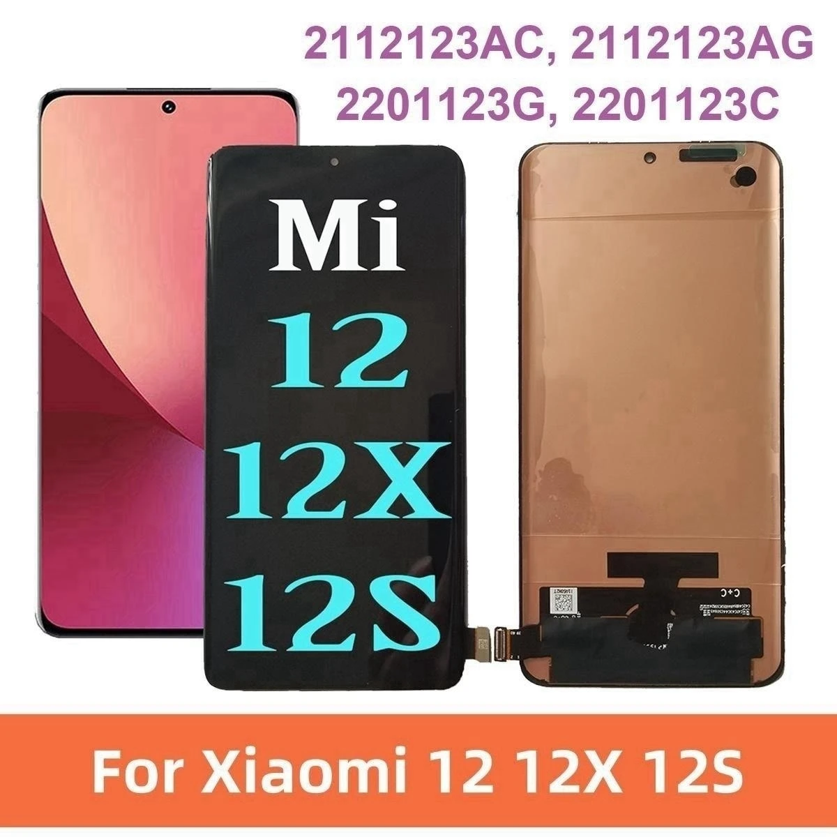 

6,28 ''Оригинальный ЖК-дисплей для Xiaomi 12 12X 12S, сенсорный экран, дигитайзер для Xiaomi12 2201123C 2201123G 21123ac 2112123AG LCD