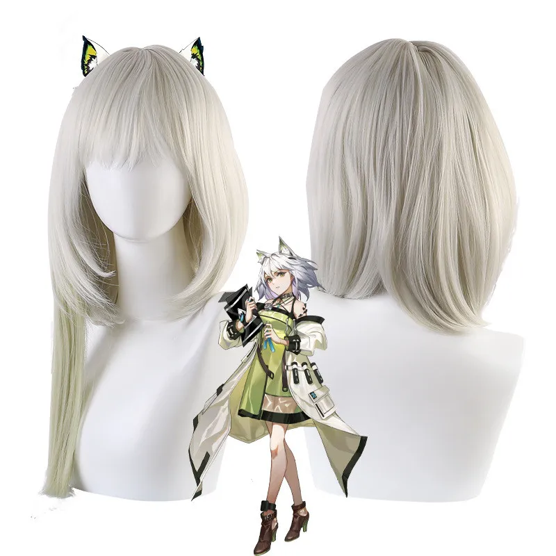 

Arknight Kal'tsit Cosplay Costume Kal'tsit Wig Silk Kal'tsit Wig Halloween Cosplay Women Wig Free Shipping Wigs + Wig Cap