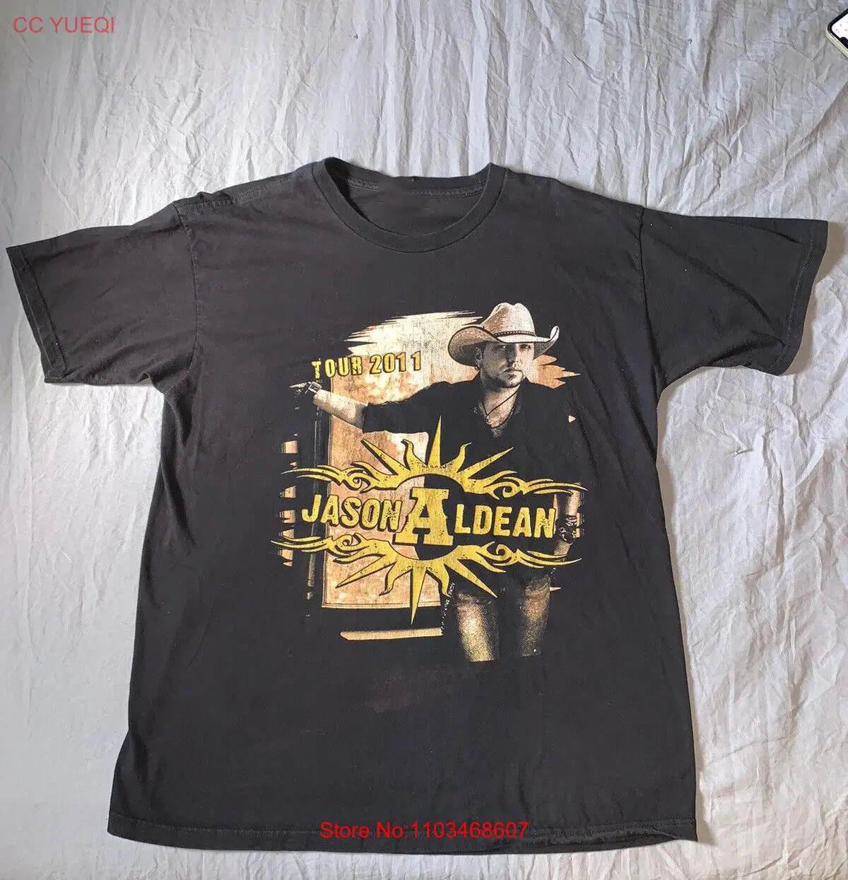 Футболка унисекс с короткими рукавами Jason Aldean Gift Music Tour все размеры