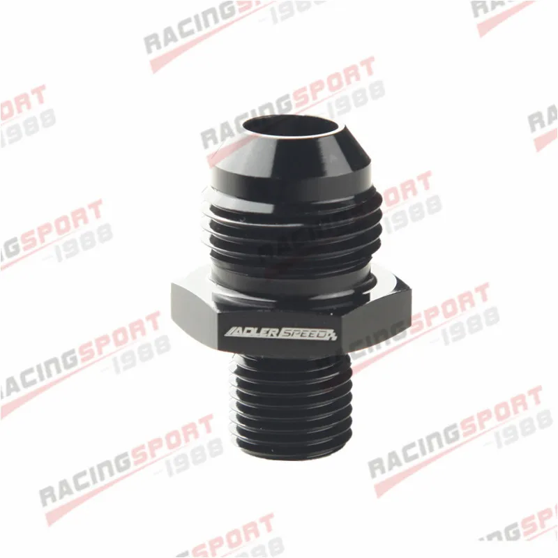 

ADLERSPEED AN8 -8AN 8AN Male Flare To 1/4" BSP BSPP Straight Adapter Aluminum Black