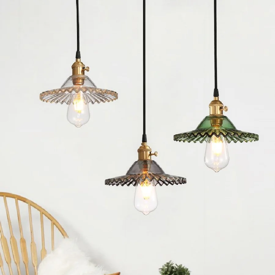 

LukLoy LED Modern Pendant Lights Nordic Pendant Lamp Glass Creative Dining Living Loft Colorful Hanging Lamp Pendant Light Retro