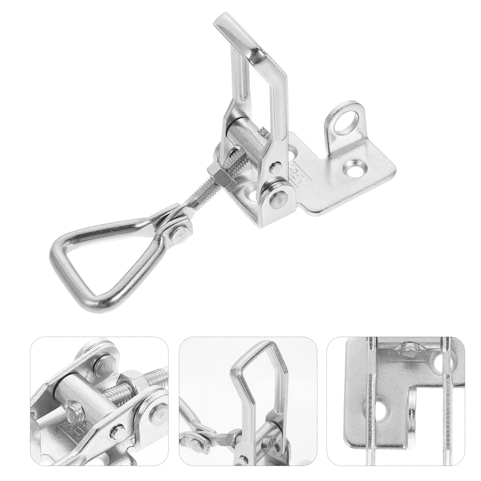 

2 Pcs Accessories Buckle Lockable Hold Down Clamp Stainless Steel Cabinet Door Clasp Latch